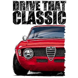 T Shirt Drive that Classic Alfa Romeo GTA 105 series
