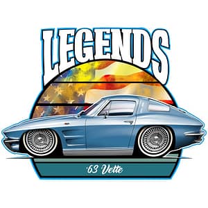 T Shirt Legends Corvette Stingray C2
