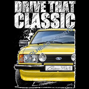IMG_Ford Cortina Mk4 T-Shirt | Drive That Classic Yellow