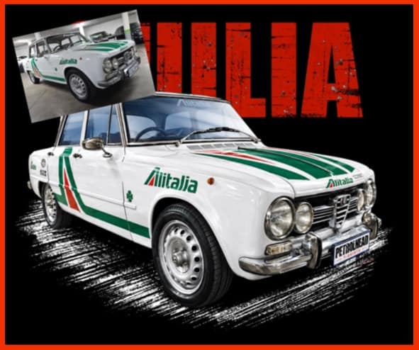 Alfa Romeo Giulia custom t shirt